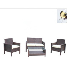 Nuevo estilo 4PCS Brown al aire libre muebles de ratán